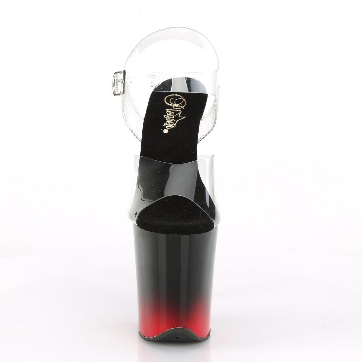Pleaser Sandales pour femmes FLAMINGO-808br-H CLR / BLK-ROUGE