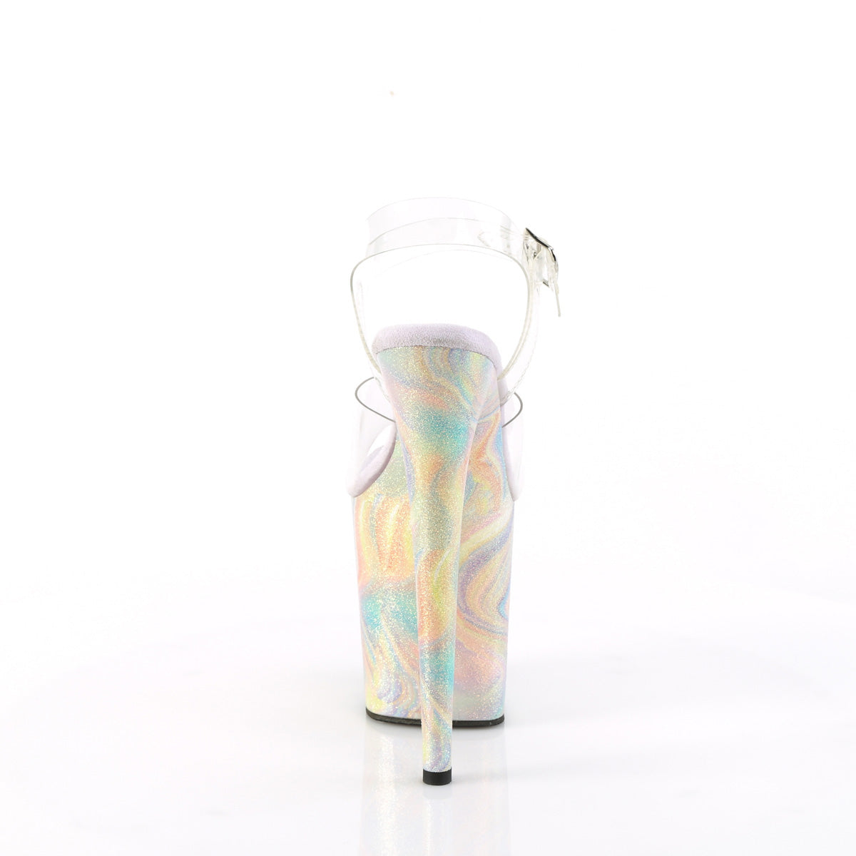 Pleaser FLAMINGO-808CRF Clr/Lavender Multi Glitters