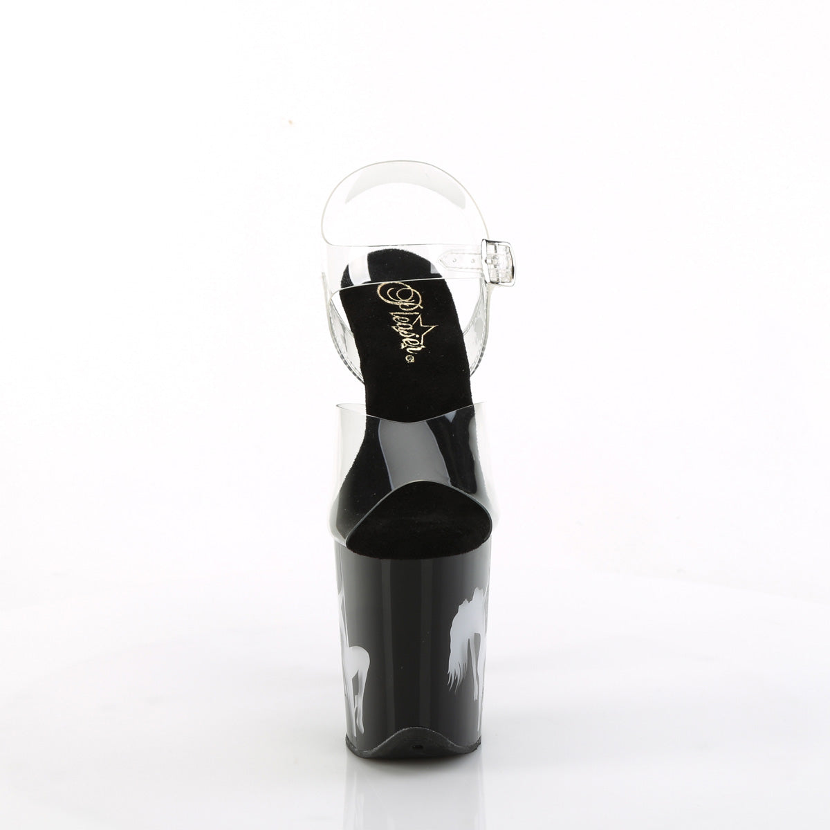 Pleaser Sandals FLAMINGO-808NLSG Clr/Blk-Multi