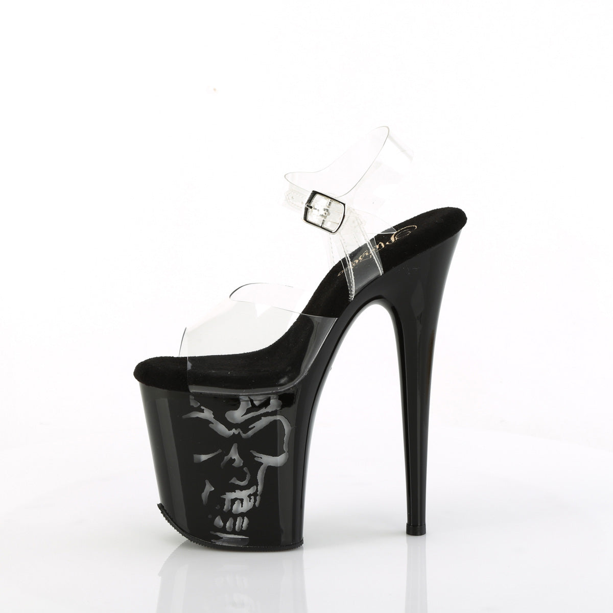 Pleaser Sandals FLAMINGO-808NLSK Clr/Blk-Multi