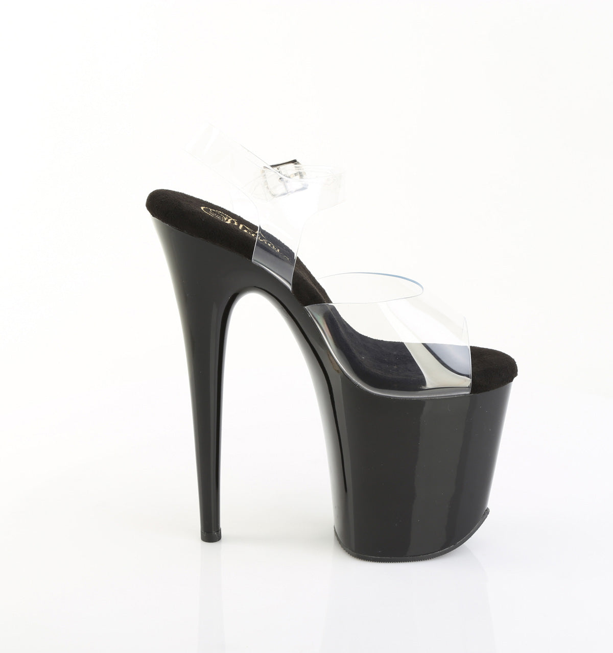 Pleaser Women's Platform Shoes FLAMINGO-808PREM Clr TPU/Blk