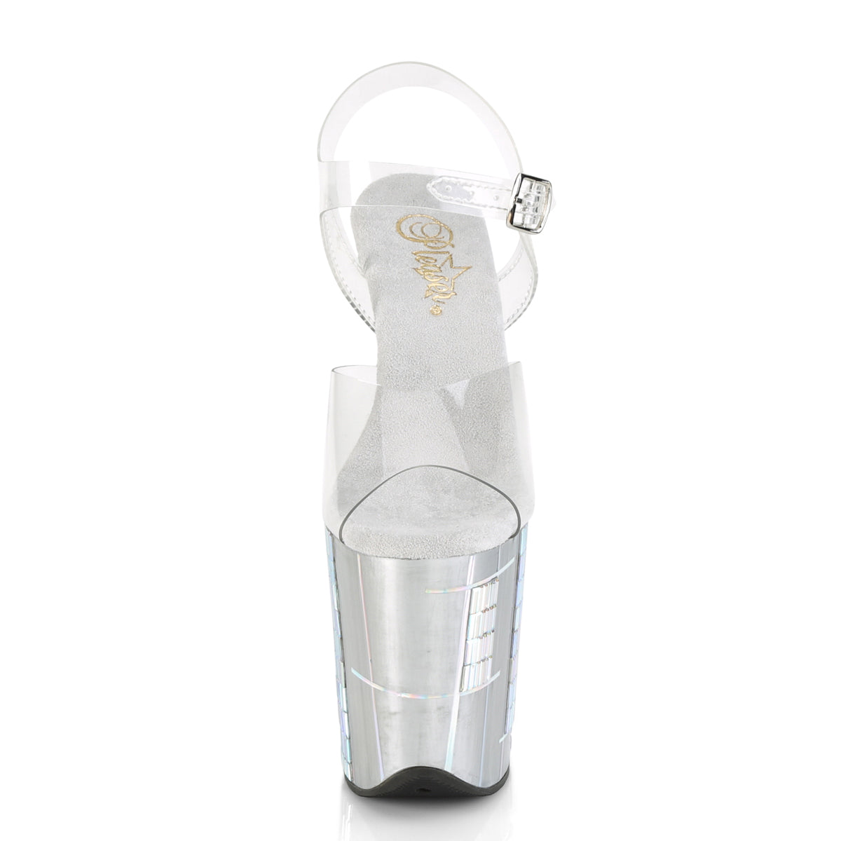 Pleaser Sandales pour femmes FLAMINGO-808Shape-2 CLR / SLV