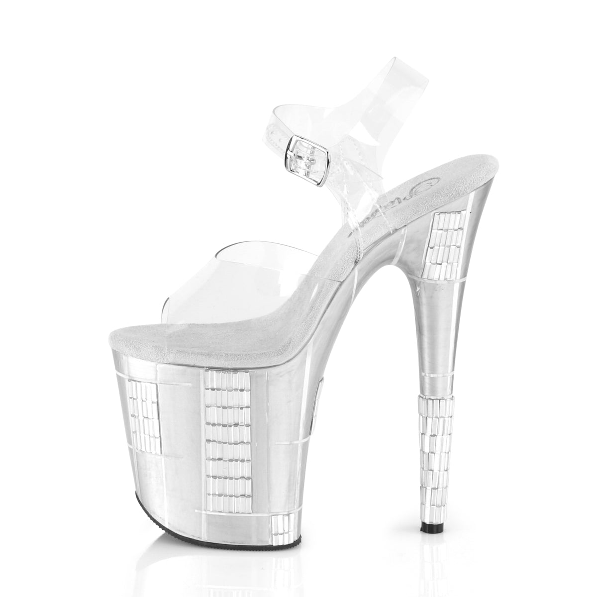 Pleaser Sandales pour femmes FLAMINGO-808Shape-2 CLR / SLV