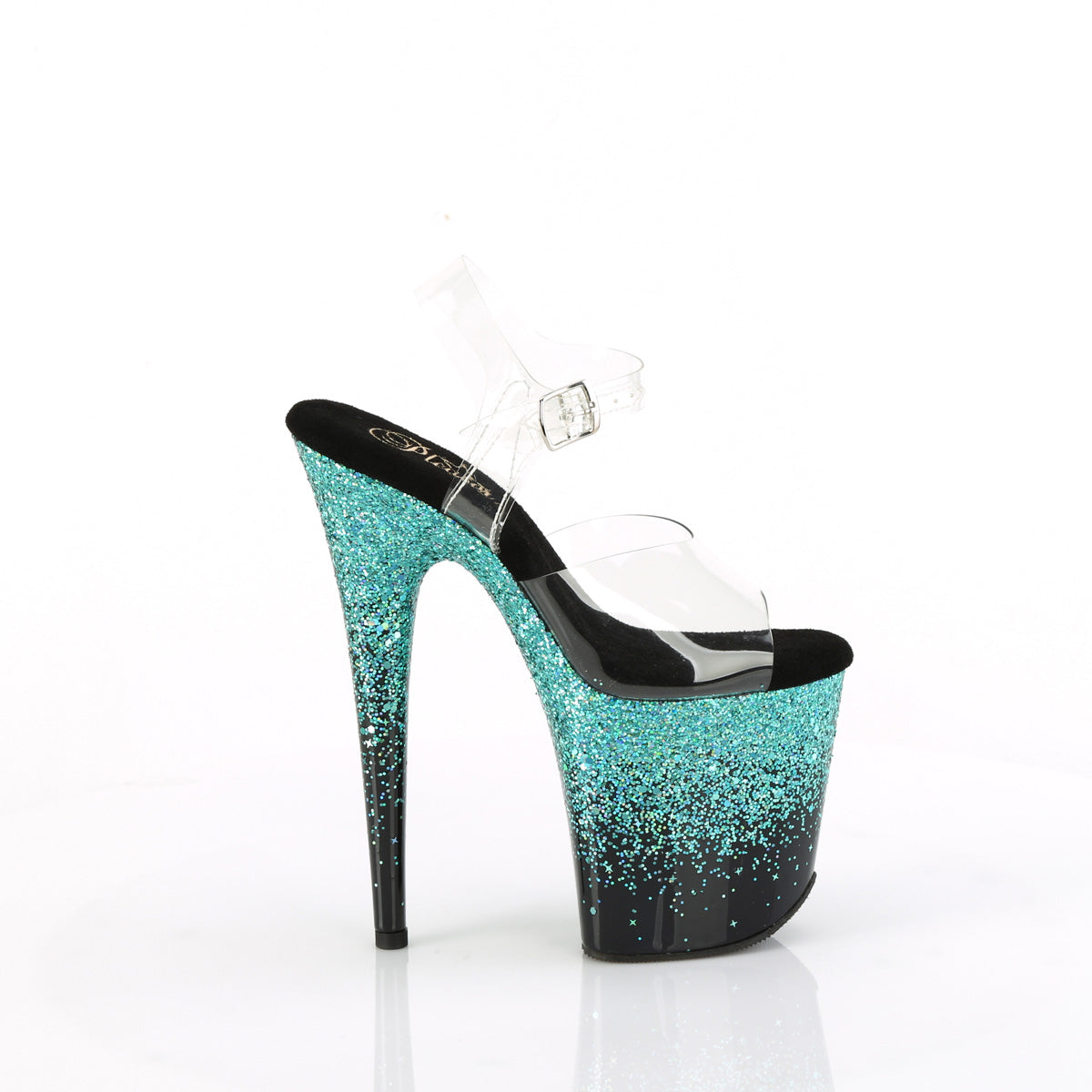 Pleaser FLAMINGO-808SS CLR / BLK-TURQUISE MULTITH