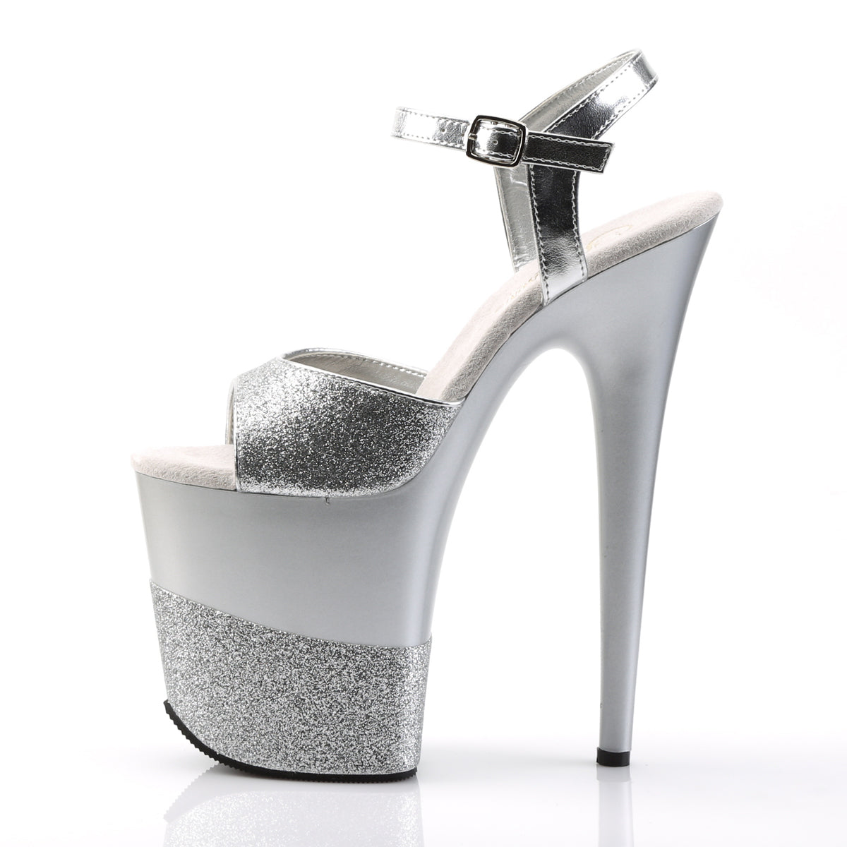 Pleaser Sandales pour femmes FLAMINGO-809-2G SLV GLTR / SLV-GLTR