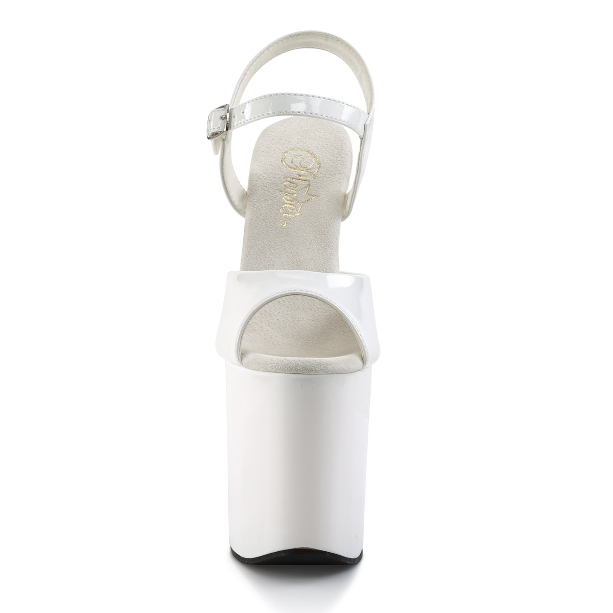 Pleaser Sandales pour femmes FLAMINGO-809 wht pat / wt