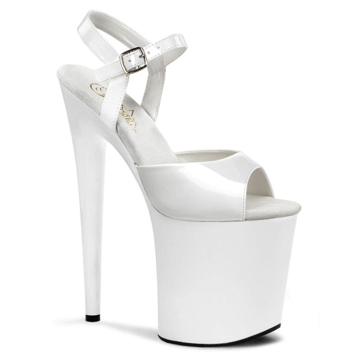 Pleaser Sandales pour femmes FLAMINGO-809 wht pat / wt