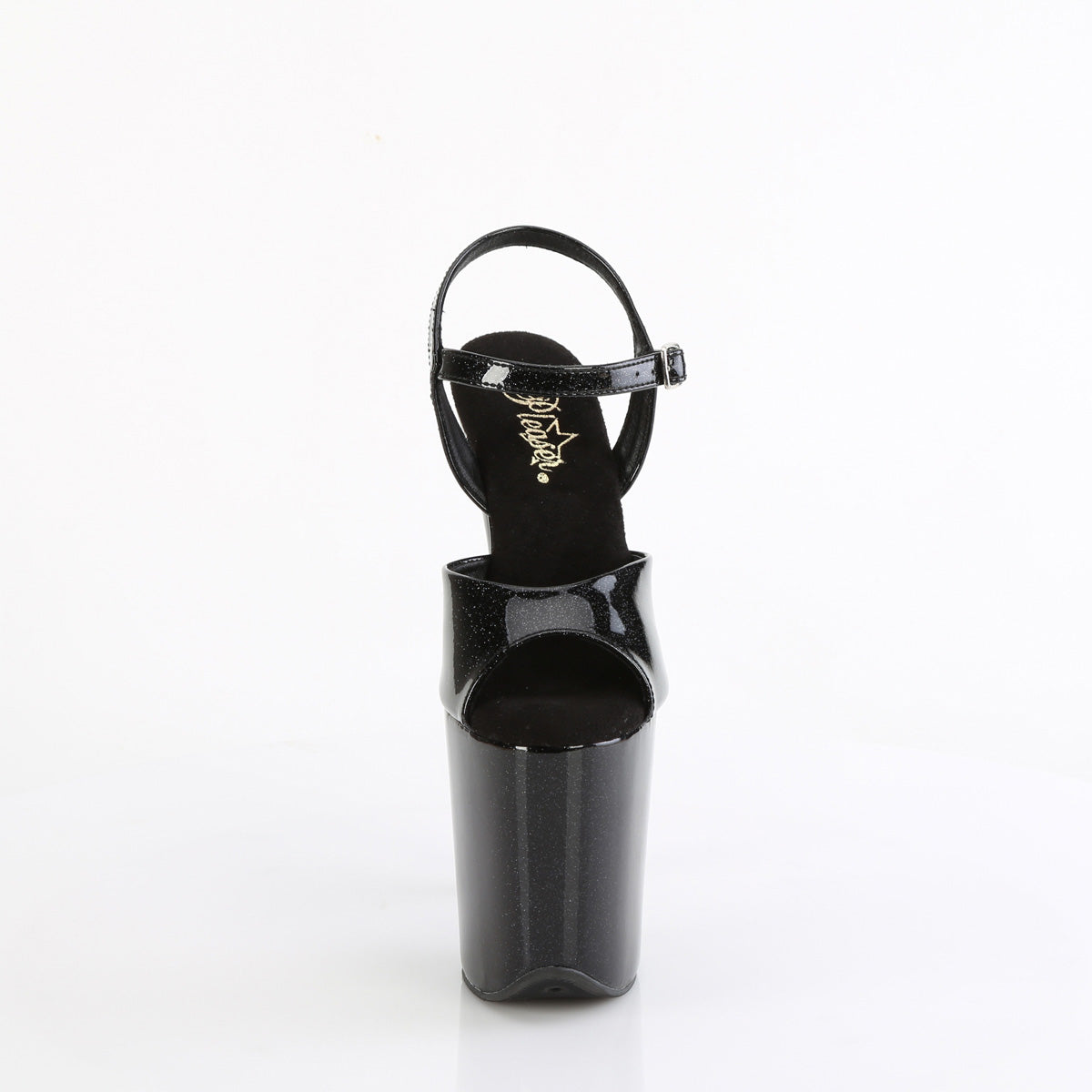 Pleaser FLAMINGO-809gp blk paillette pat / m
