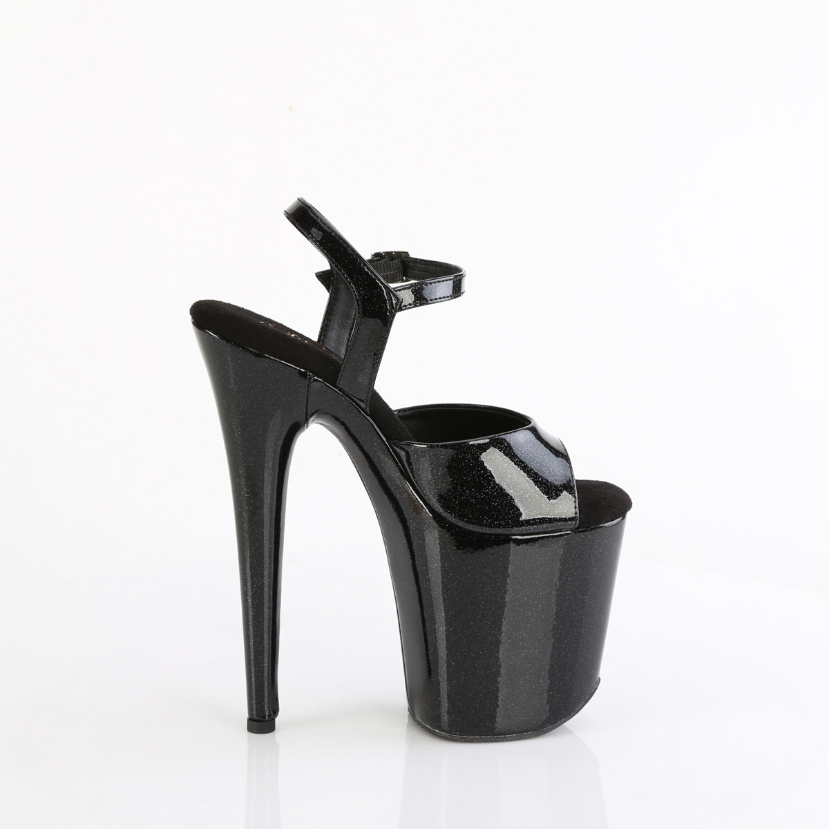 Pleaser FLAMINGO-809gp blk paillette pat / m