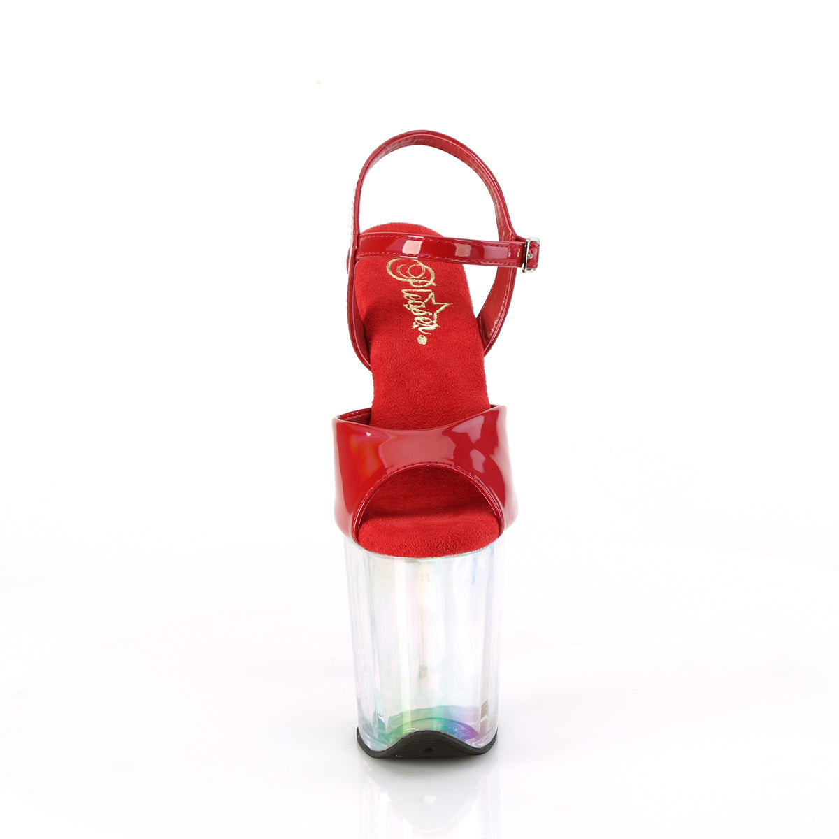 Pleaser FLAMINGO-809HT Red Holo Pat/Holo Tinted