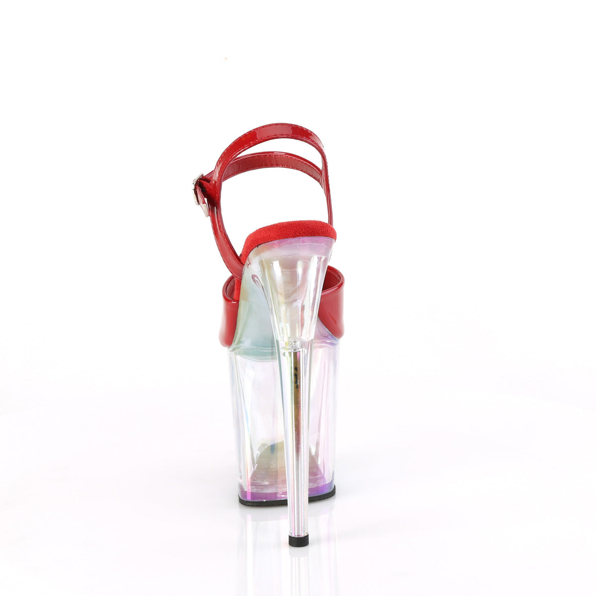 Pleaser FLAMINGO-809HT Red Holo Pat/Holo Tinted