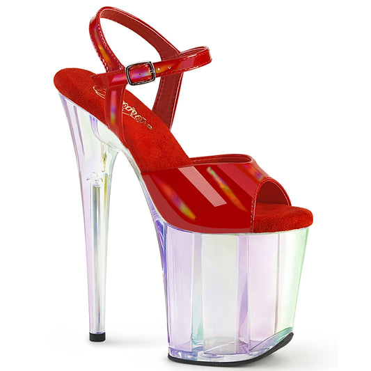 Pleaser   FLAMINGO-809ht Red Holo Pat / Holo Tintond