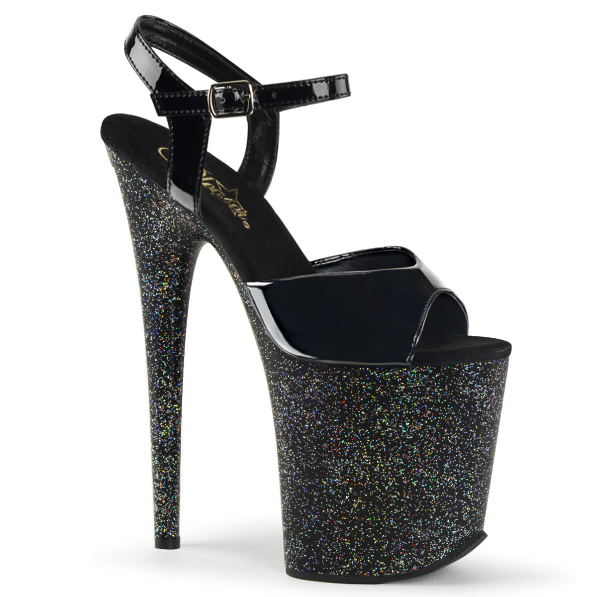 Pleaser Sandales pour femmes FLAMINGO-809mg blk / blk