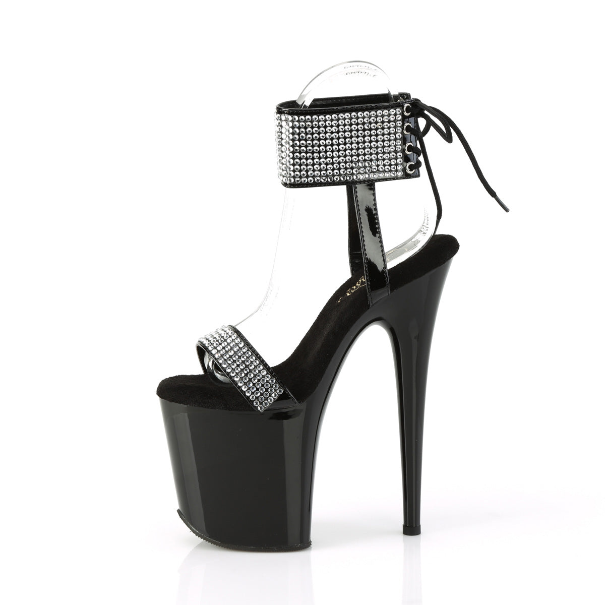 Pleaser FLAMINGO-870 Blk Pat-RS/Blk