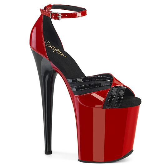 Pleaser   FLAMINGO-884 rouge-blk / rouge-blk