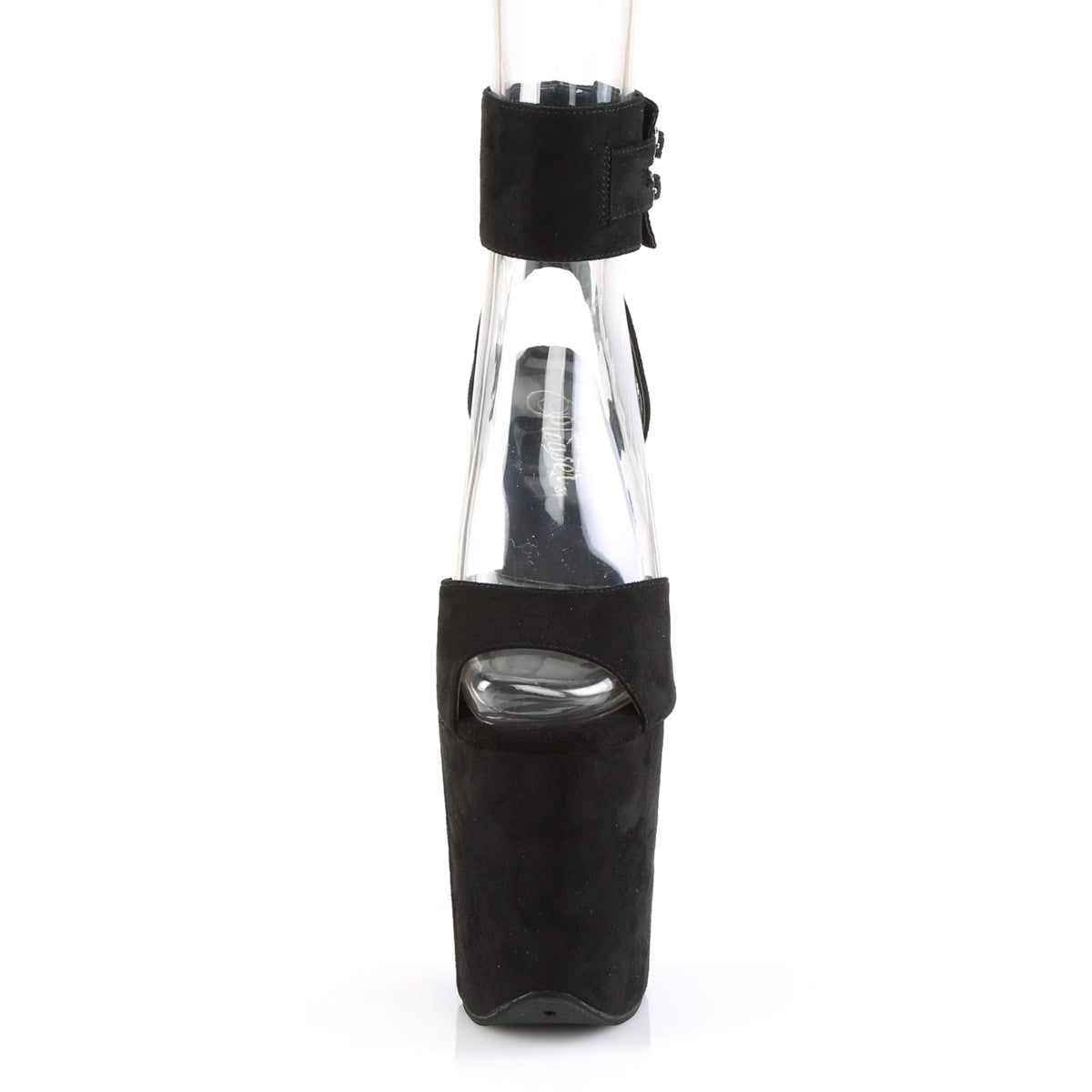 Pleaser Sandales pour femmes FLAMINGO-891 BLK FAUX SUDE / BLK FAUX SUDE