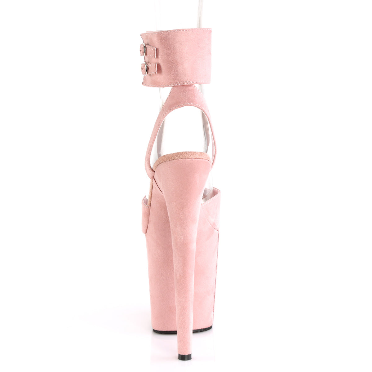Pleaser Sandales pour femmes FLAMINGO-891 Faux daim rose / daim fausse rose