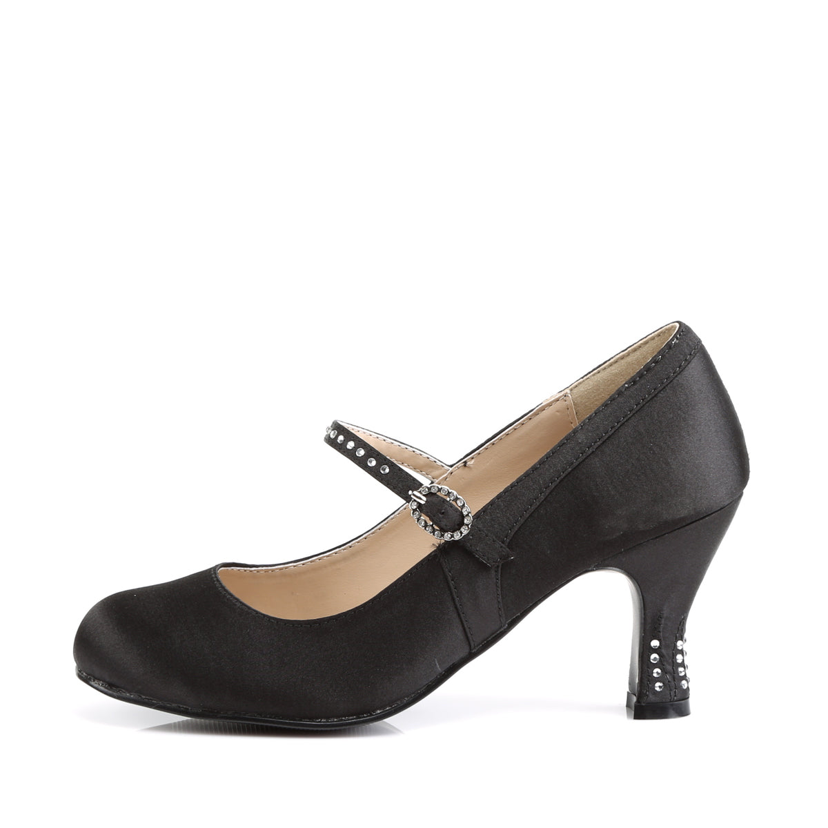 Funtasma Pompes pour femmes FLAPPER-20 blk satin pu