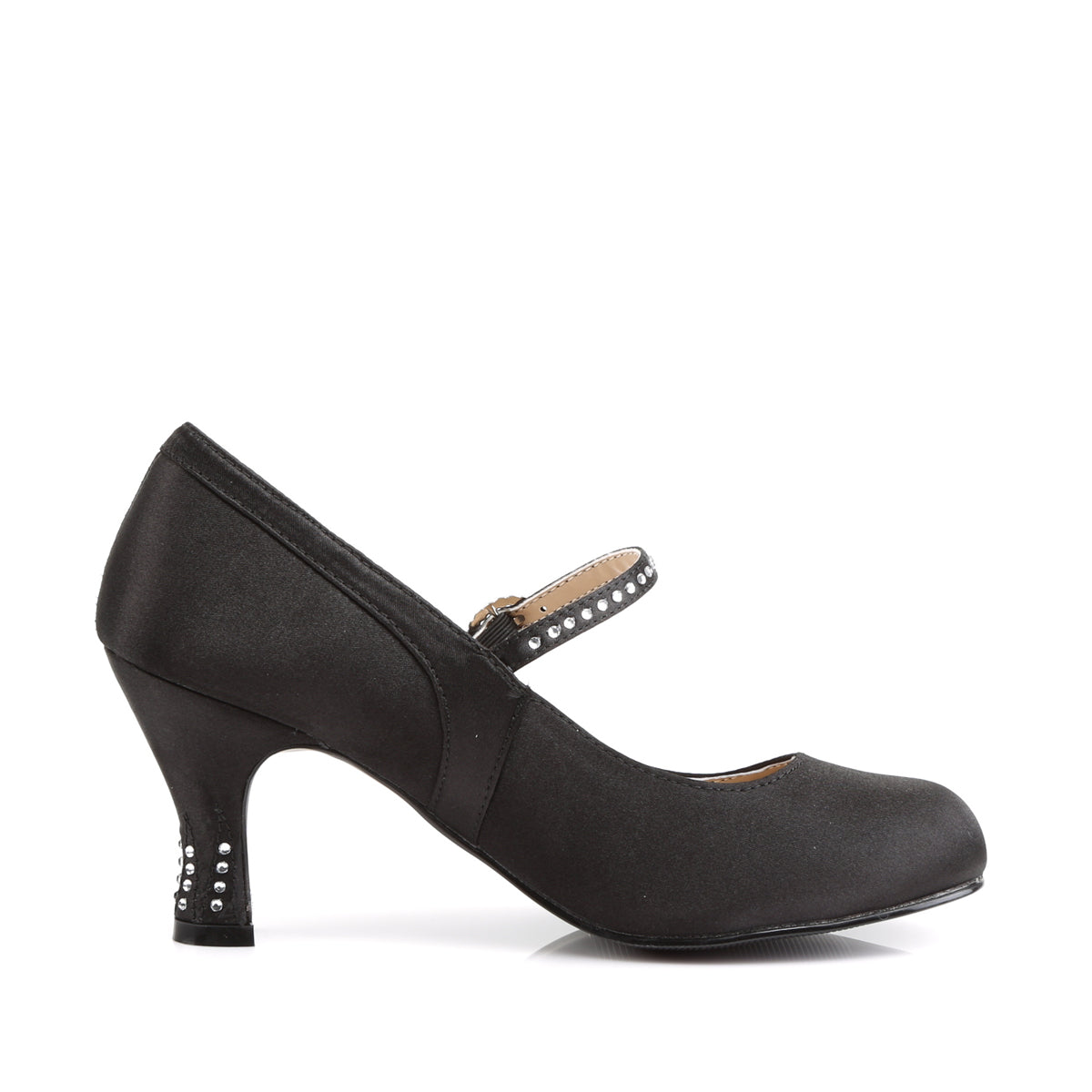 Funtasma Pompes pour femmes FLAPPER-20 blk satin pu