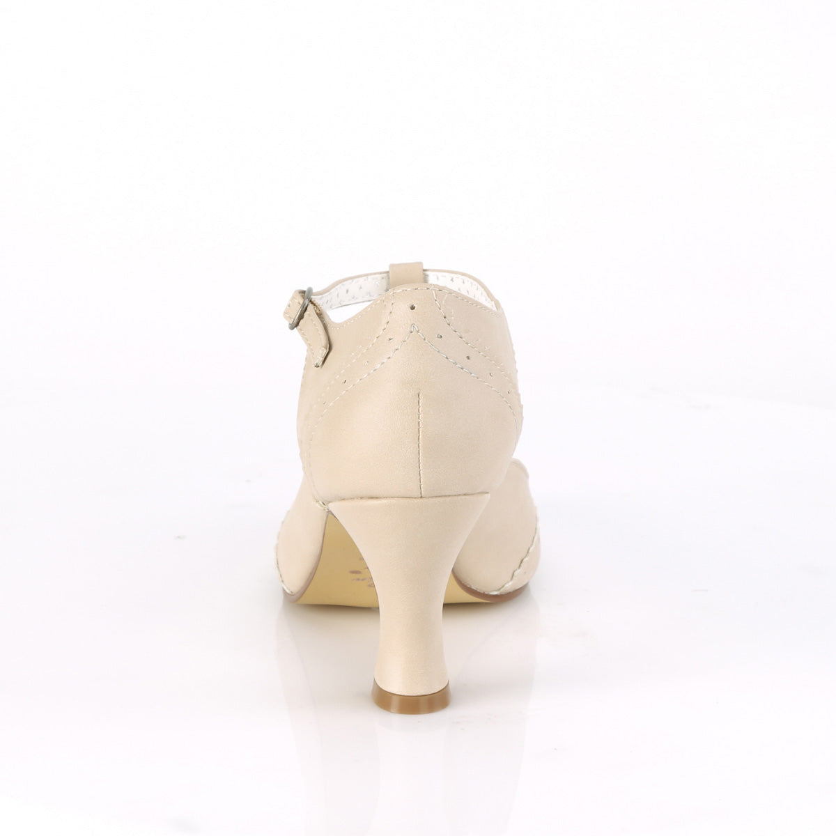 Pin Up Couture Pompes pour femmes FLAPPER-26 PU crème
