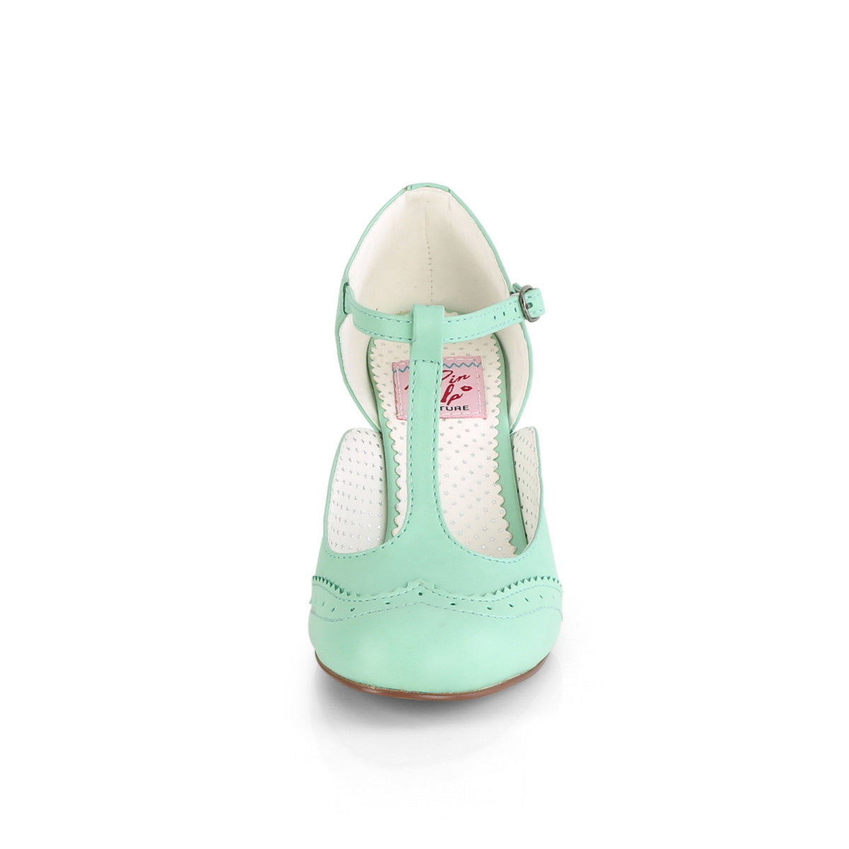 Pin Up Couture Pompes pour femmes FLAPPER-26 cuir fausse menthe