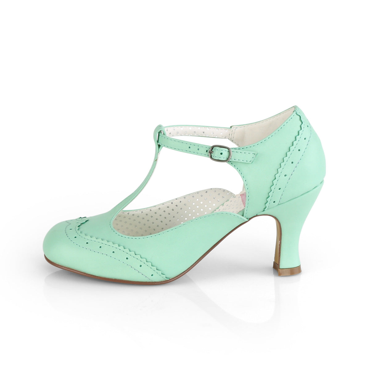 Pin Up Couture Pompes pour femmes FLAPPER-26 cuir fausse menthe