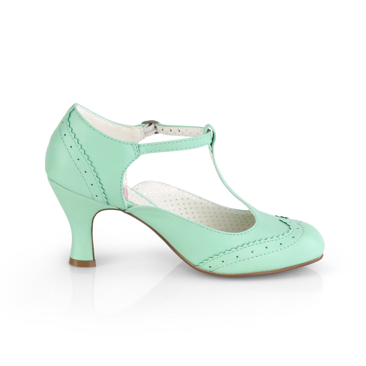 Pin Up Couture Pompes pour femmes FLAPPER-26 cuir fausse menthe