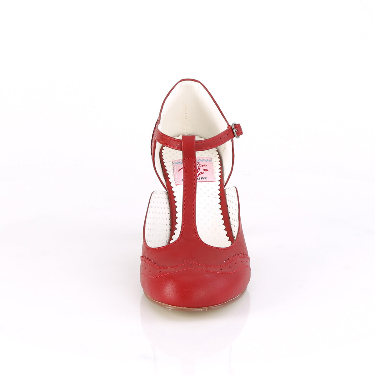 Pin Up Couture Pompes pour femmes FLAPPER-26 Cuir rouge rouge