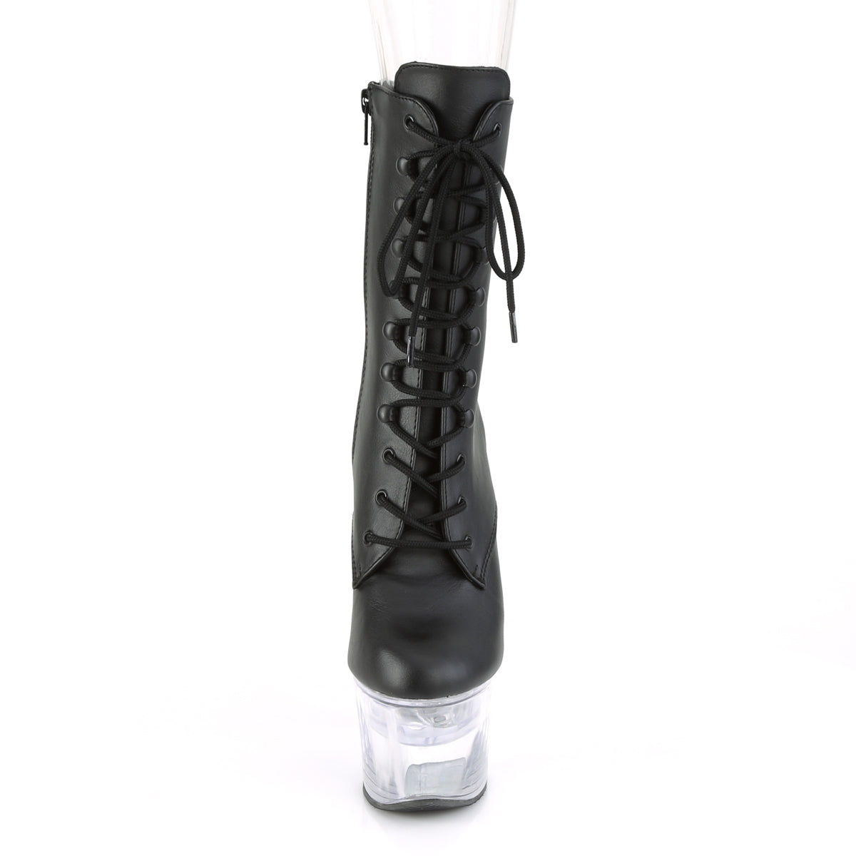 Pleaser Bottines pour femmes FLASHDANCE-1020-7 Blk Faux Cuir / CLR