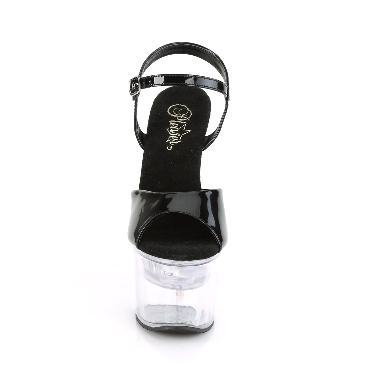Pleaser Sandales pour femmes FLASHDANCE-709 BLK PAT / CLR