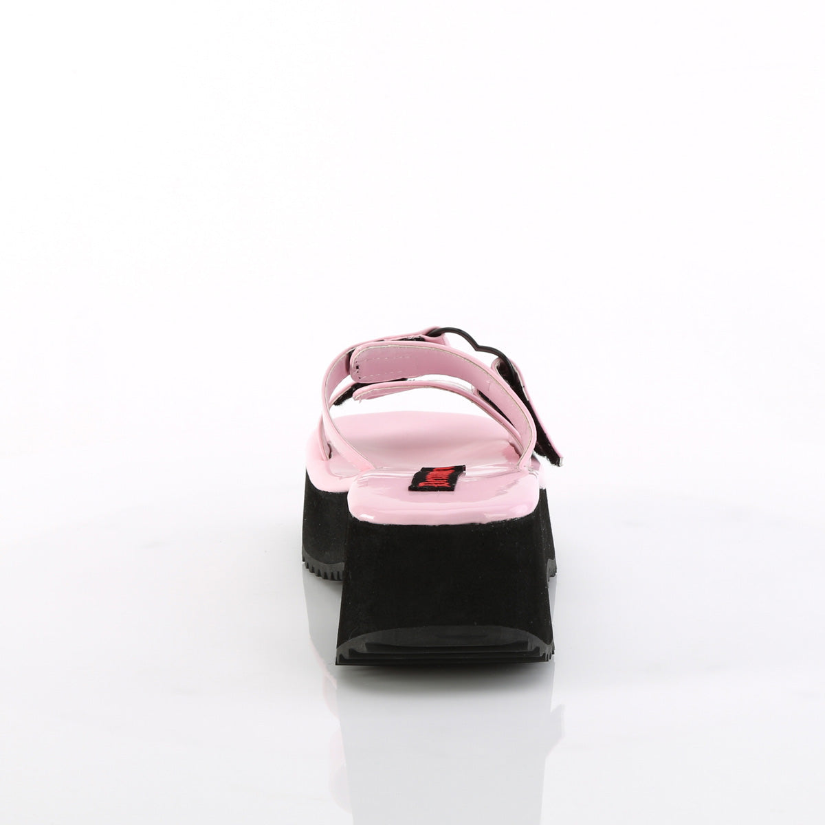 DemoniaCult Des sandales FLIP-12 B. Holo rose Pat