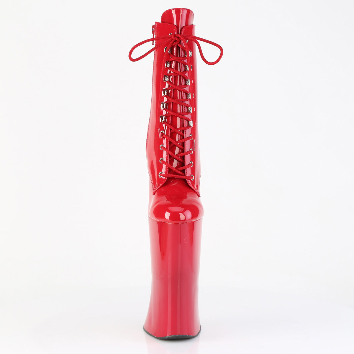Pleaser Women's Platform Shoes FORBIDDEN-1020 Red Pat/Red
