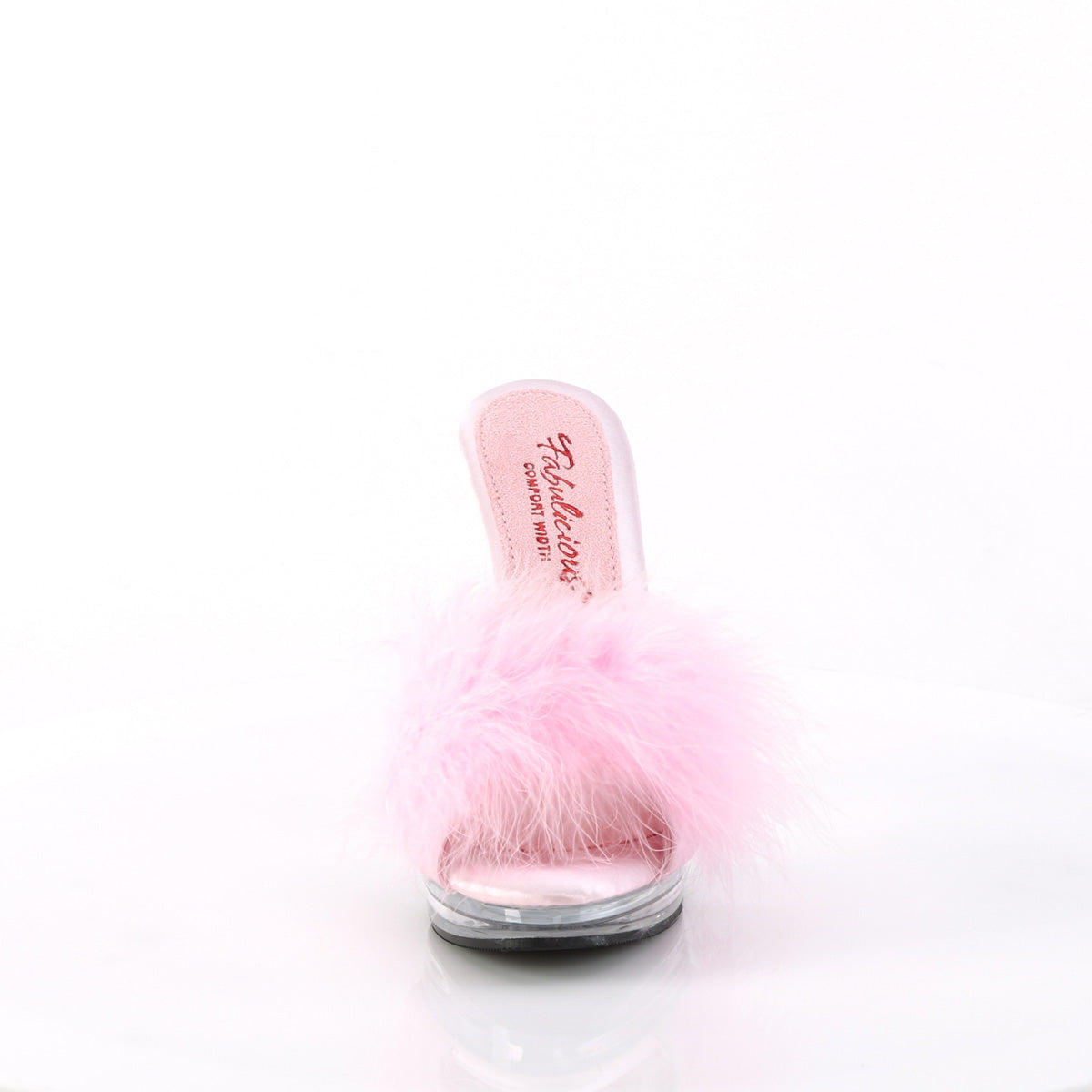 Fabulicious Sandals GLORY-501F-8 B. Pink Faux Leather-Fur/Clr