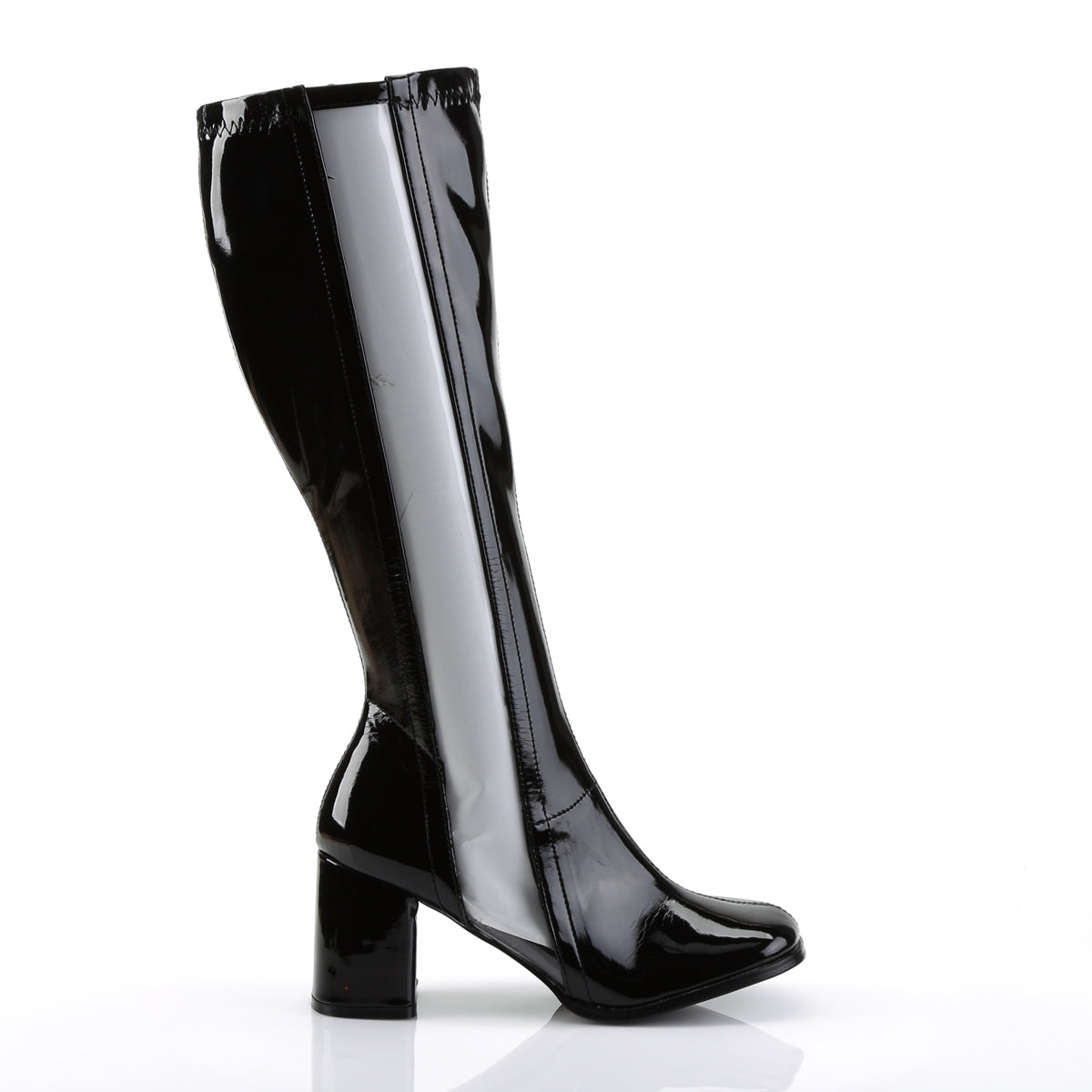 Funtasma Womens Boots GOGO-303 Blk Str Pat-Clr Tpu
