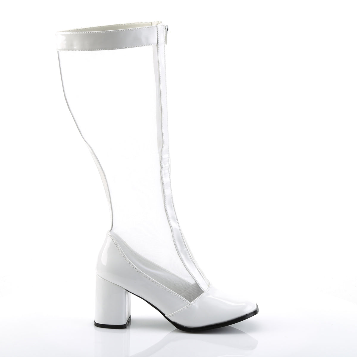 Funtasma Bottes pour femmes Gogo-307 wht str pat-maillage