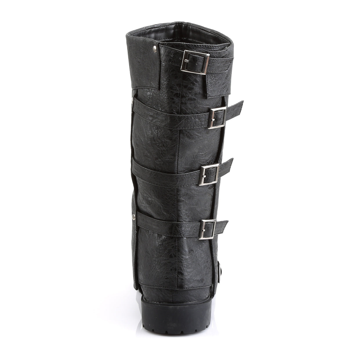 Funtasma Bottes pour hommes GOTHAM-105 Blk Pu en détresse