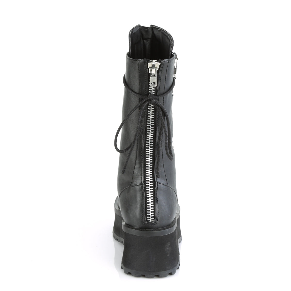 DemoniaCult Bottes pour hommes GRAVEDIGGER-14 Cuir végétalien BLK