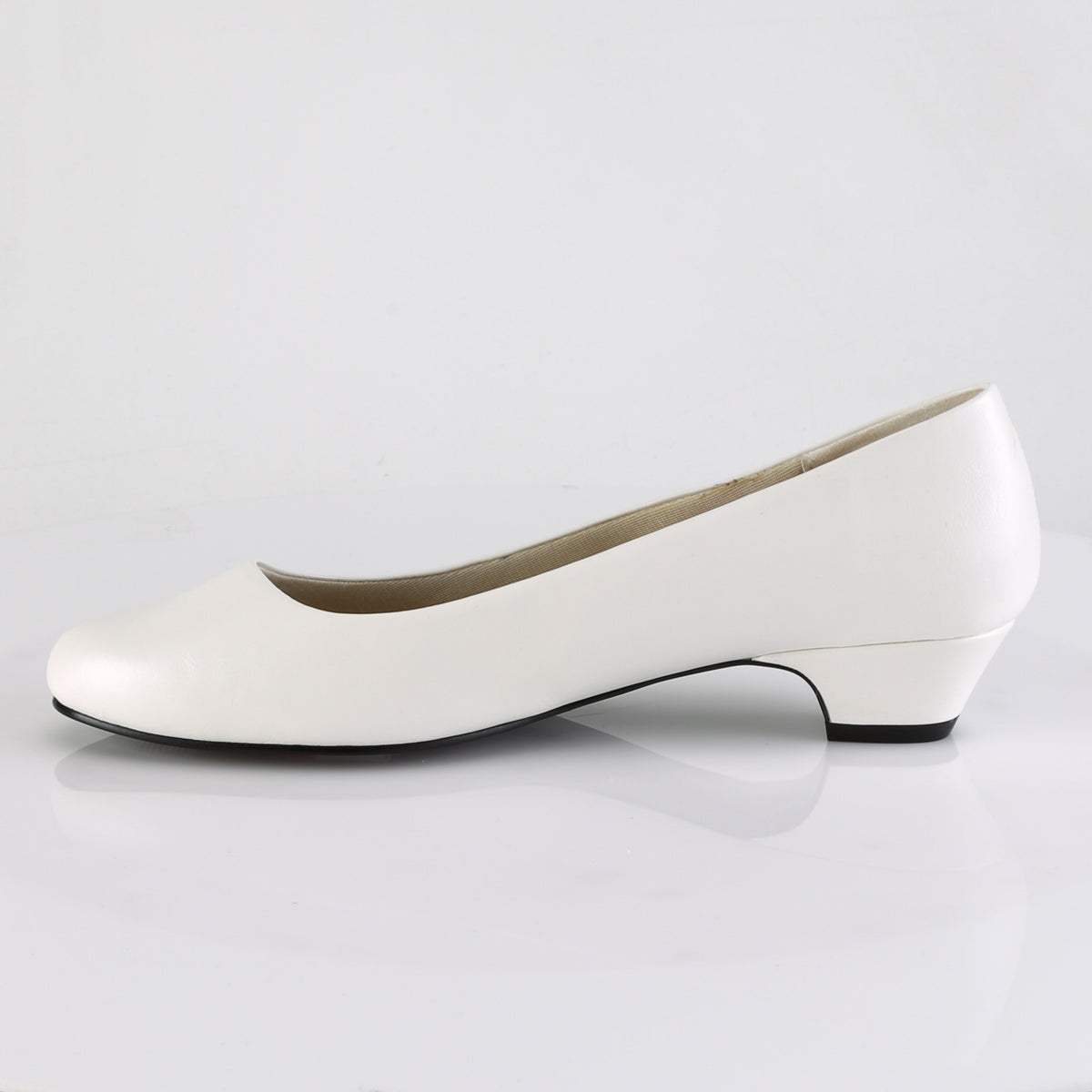 Pleaser Pink Label Pompes pour femmes GWEN-01 WHT FAUX CUIR