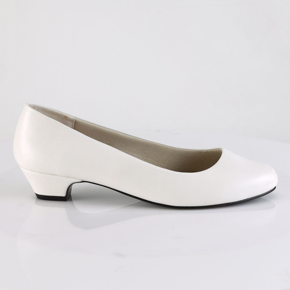 Pleaser Pink Label Pompes pour femmes GWEN-01 WHT FAUX CUIR