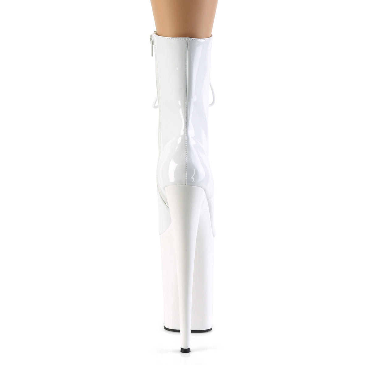 Pleaser Bottines pour femmes INFINITY-1020 wht pat / wht
