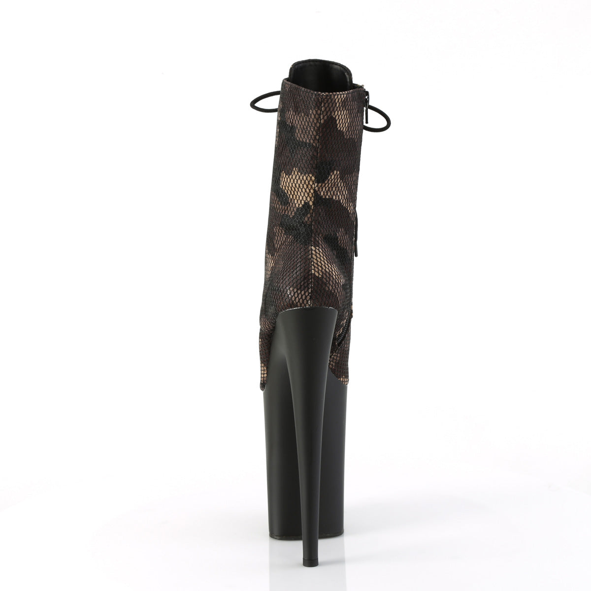 Pleaser Ankle Boots INFINITY-1020CM Green Camo-Mesh/Blk Matte