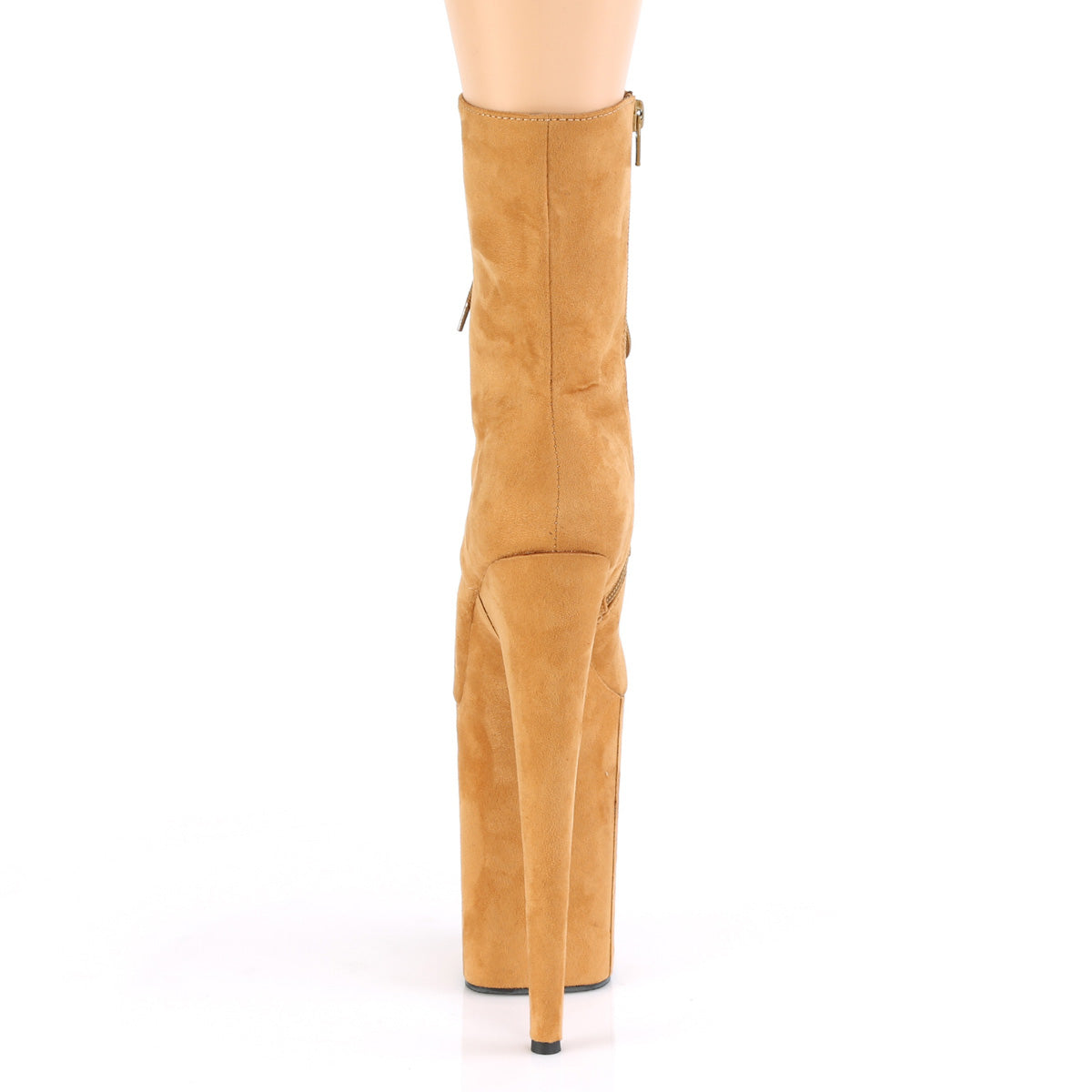 Pleaser Bottines pour femmes INFINITY-1020fs Camel Faux daim /Camel Faux daim