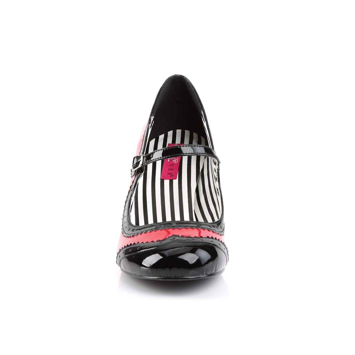 Pleaser Pink Label Pompes pour femmes JENNA-06 Red-Blk Pat