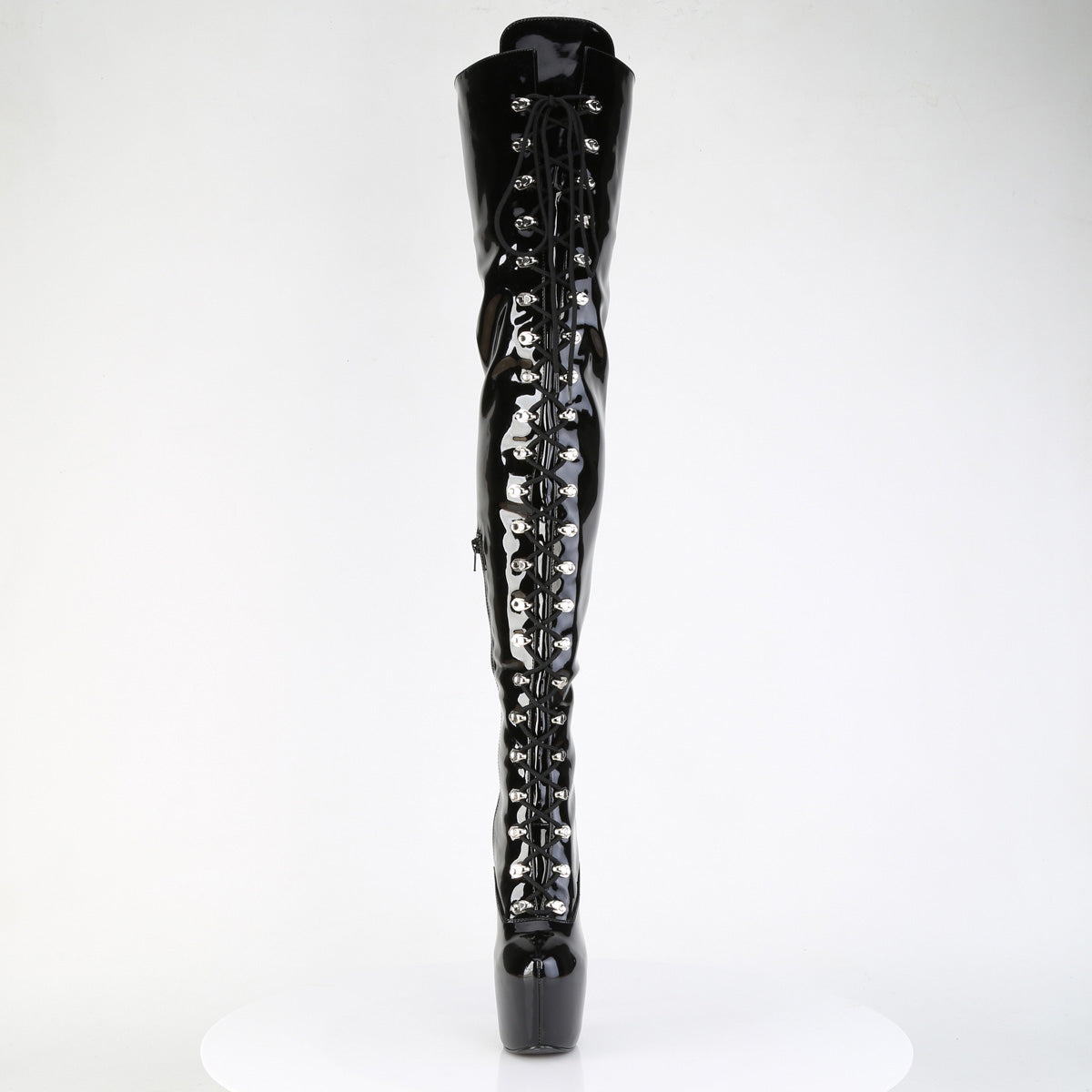 Pleaser Women's Platform Shoes JUBILANT-4012 Blk Str. Pat