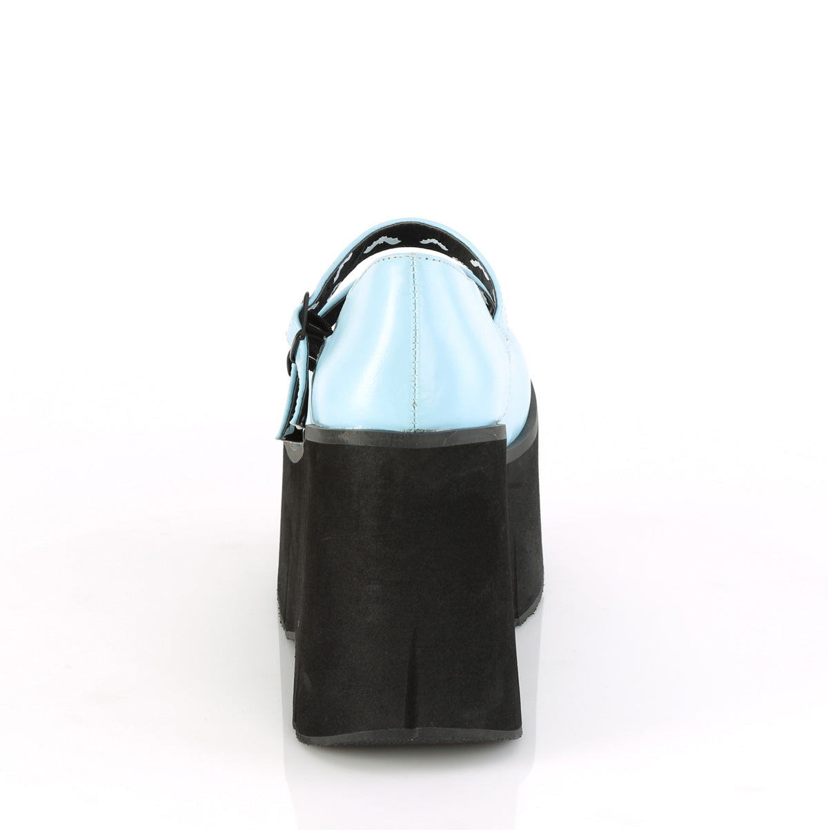 DemoniaCult Pompes pour femmes KERA-08 B. Cuir végétalien bleu
