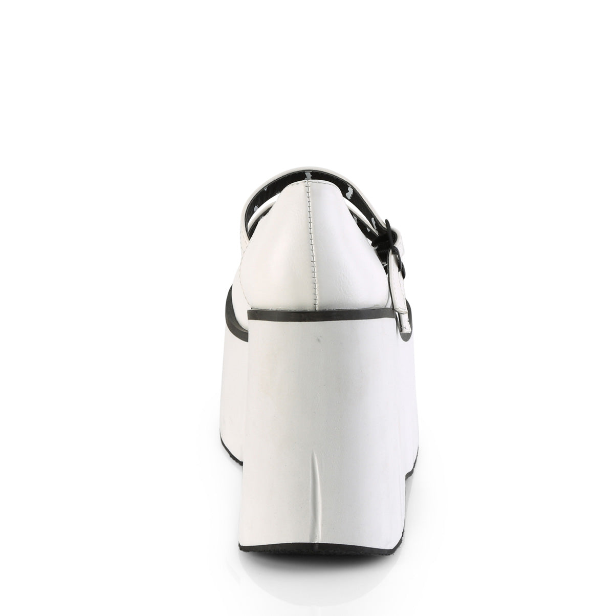 DemoniaCult Womens Pumps KERA-08 Wht Vegan Leather