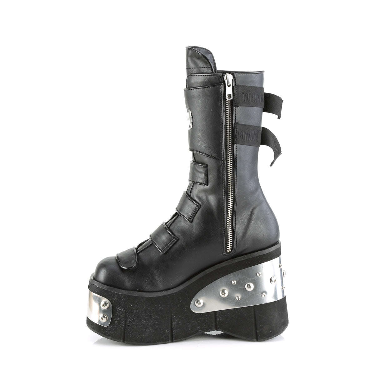 DemoniaCult Boots KERA-108 Blk Vegan Leather