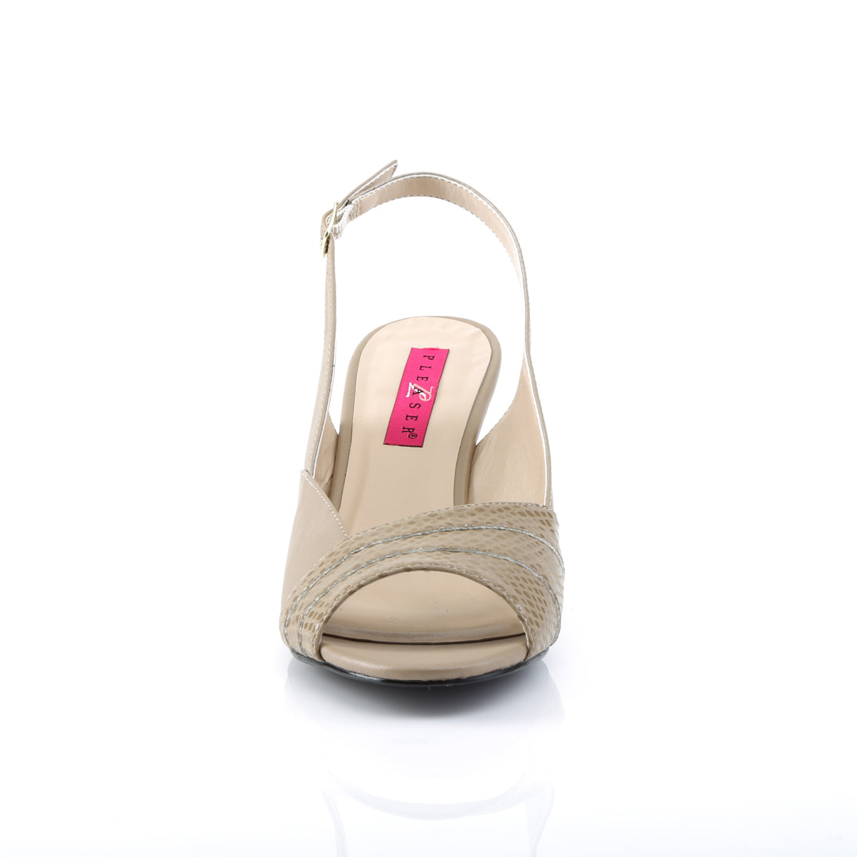 Pleaser Pink Label Pompes pour femmes KIMBERLY-01SP TAUPE FAUX CUIR