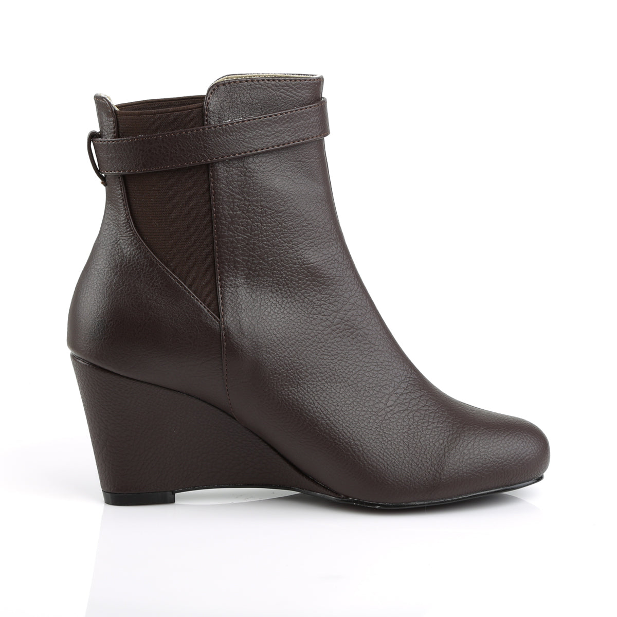 Pleaser Pink Label Bottines pour femmes KIMBERLY-102 cuir fausse brun