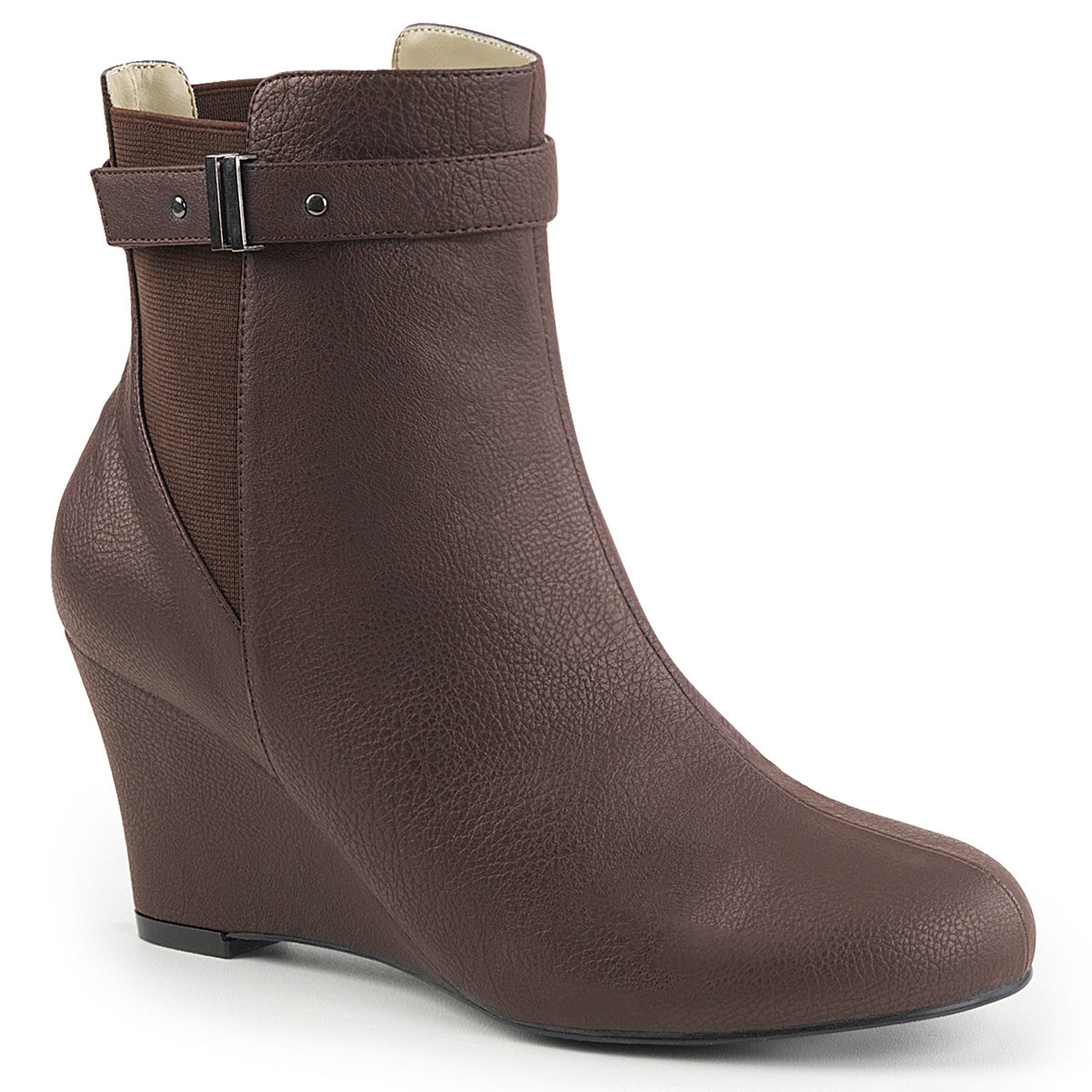 Pleaser Pink Label Bottines pour femmes KIMBERLY-102 cuir fausse brun